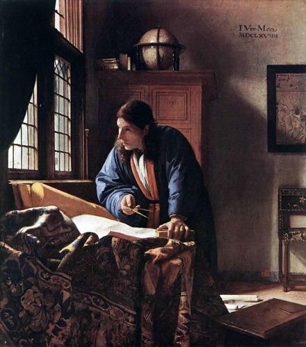 painting geographer vermeer