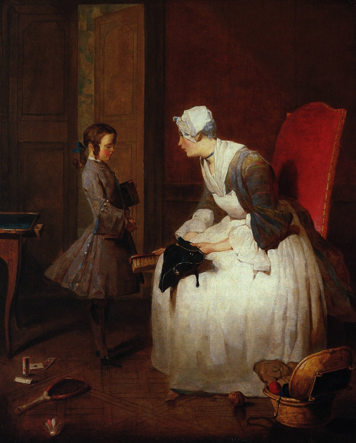 painting governess chardin