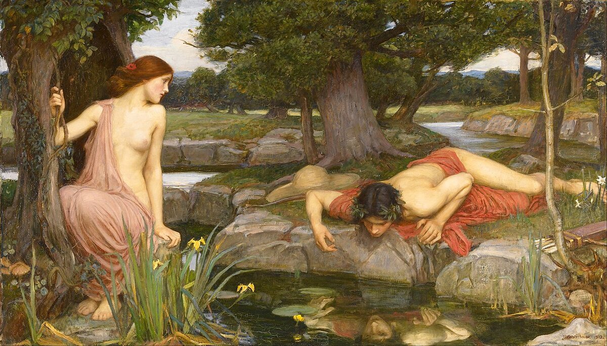 painting echo narcissus waterhouse