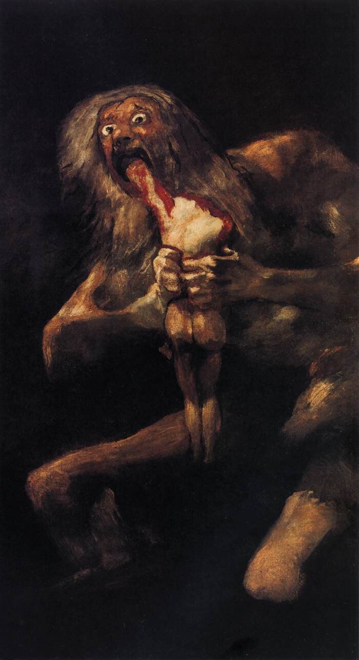 painting saturn devouring